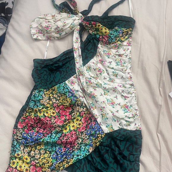 For Love & Lemons Darlene Mini Dress sz L - Picture 5 of 6